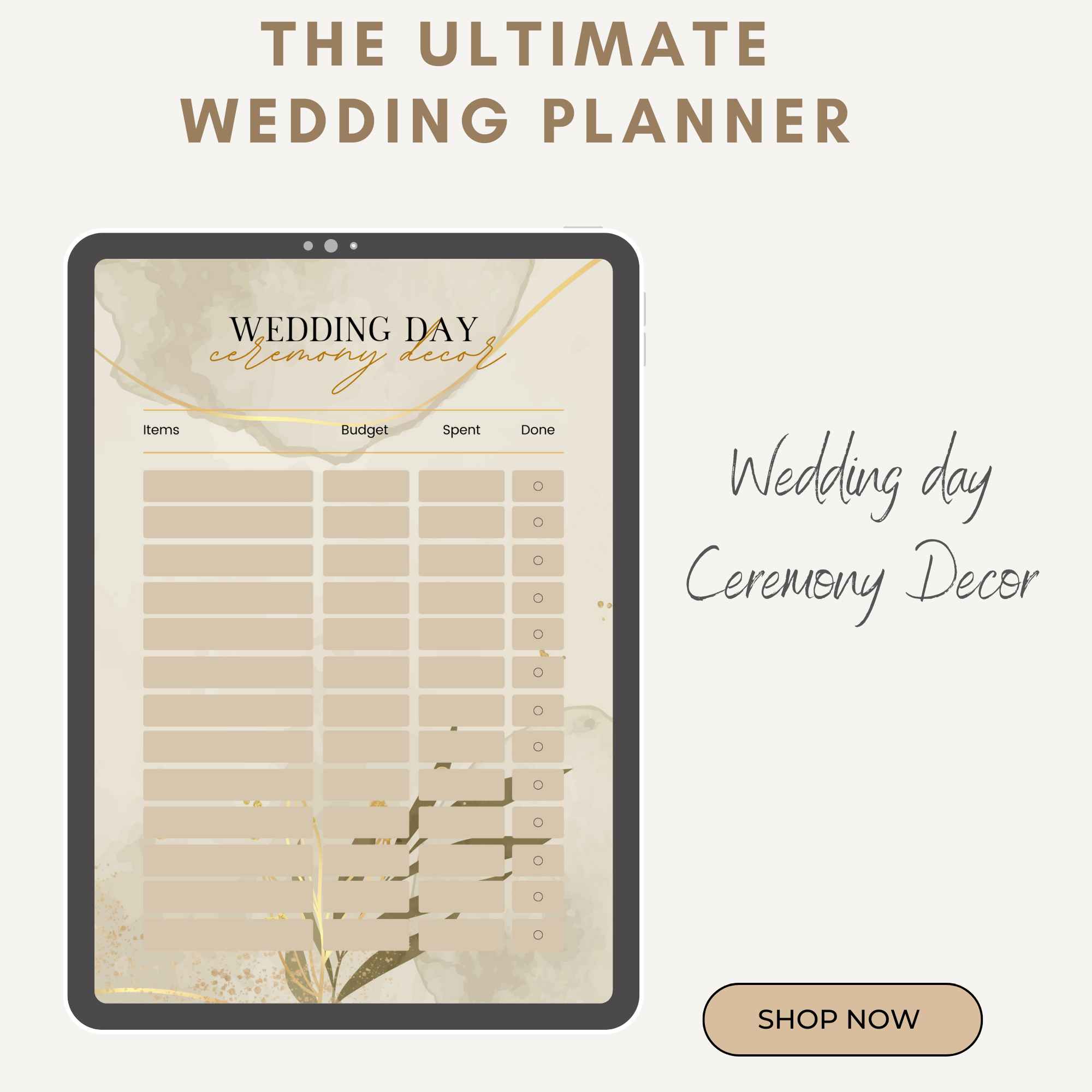 Wedding Planner Printable